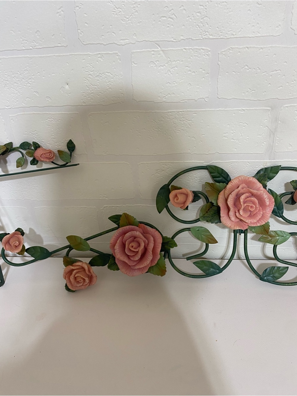 Door Frame accent decor Roses Shabby chic Vintage cottage - Picture 3 of 11